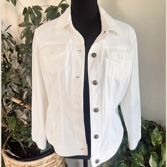 Ruby Rd. Jackets & Blazers - Never Worn Ruby Rd. White Button-Up Jacket